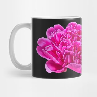 Pink Peony Flower Mug